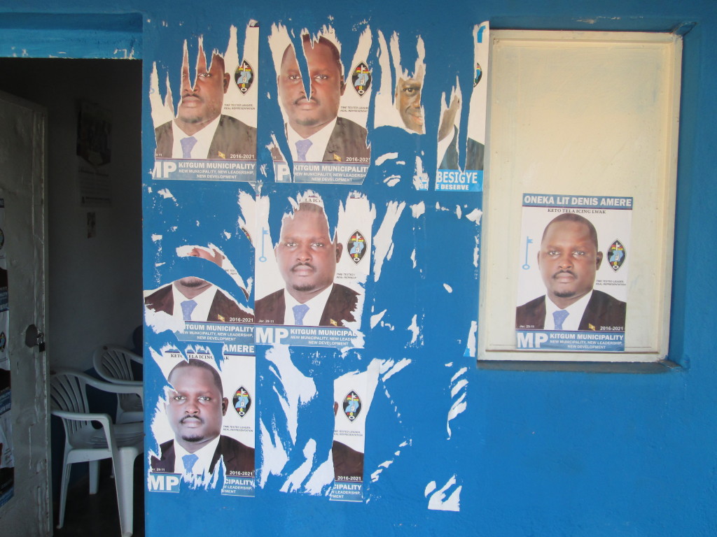 Besigye’s Kitgum campaign posters defaced
