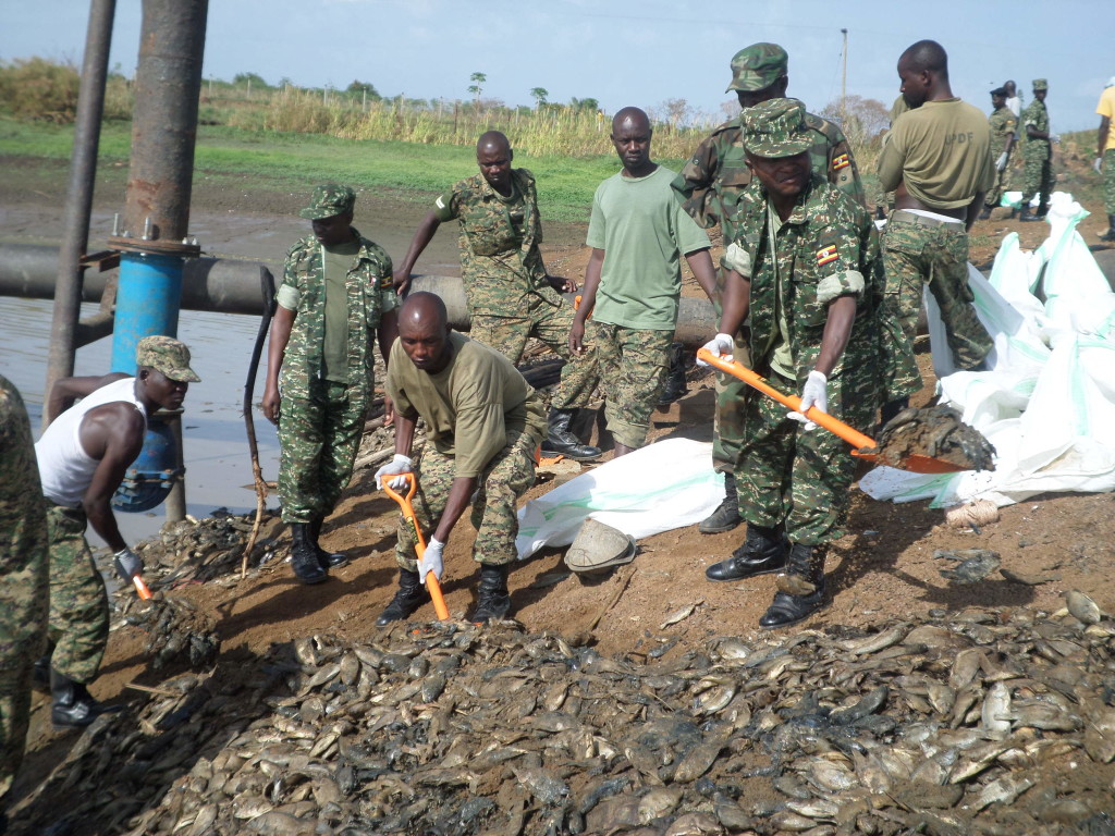 Army Engineers Join in Effort to Restore Water Supplier in Gulu