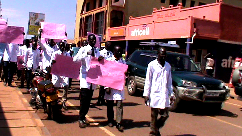 Gulu Intern Doctors Demonstrate Over Allowances