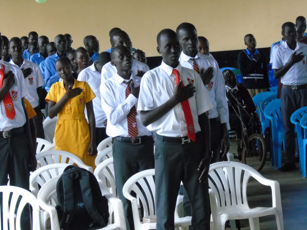 South Sudanese Students In  Gulu Celebrate Independence