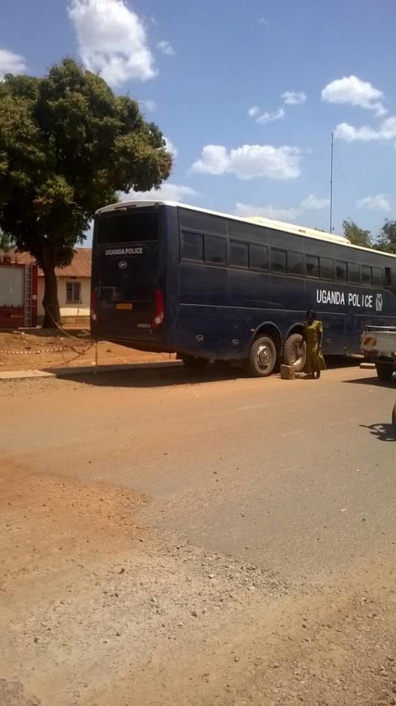 Police Abandons Bus on Busy Gulu Street